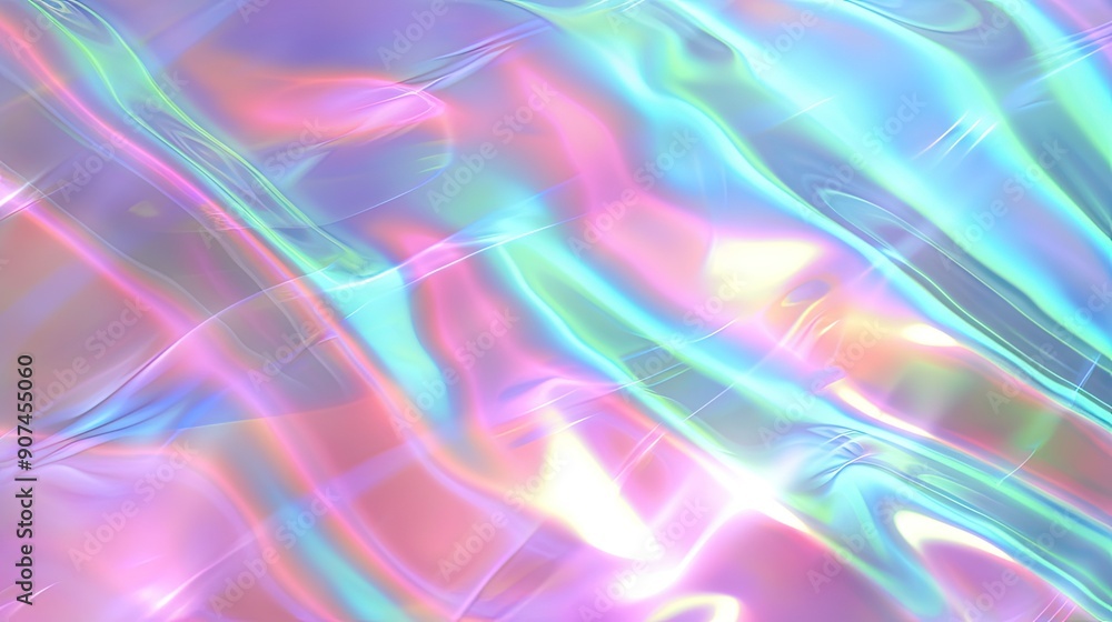 Aufkleber blured holographic abstract background. spectrum holographic backdrop with gradient mesh