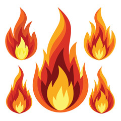 Fire Icons Set