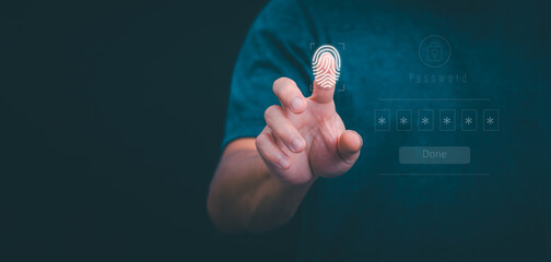 Protection and encryption of fingerprint data with network technology for security. To protect...