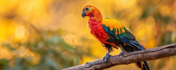 Fototapeta premium A majestic phoenix with vibrant feathers