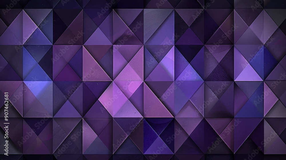 Poster geometric abstract background with triangles
