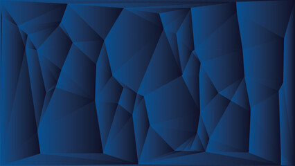 Obraz premium Abstract business background. Navy blue dark diamond or triangular technology wallpaper. Vector illustration.