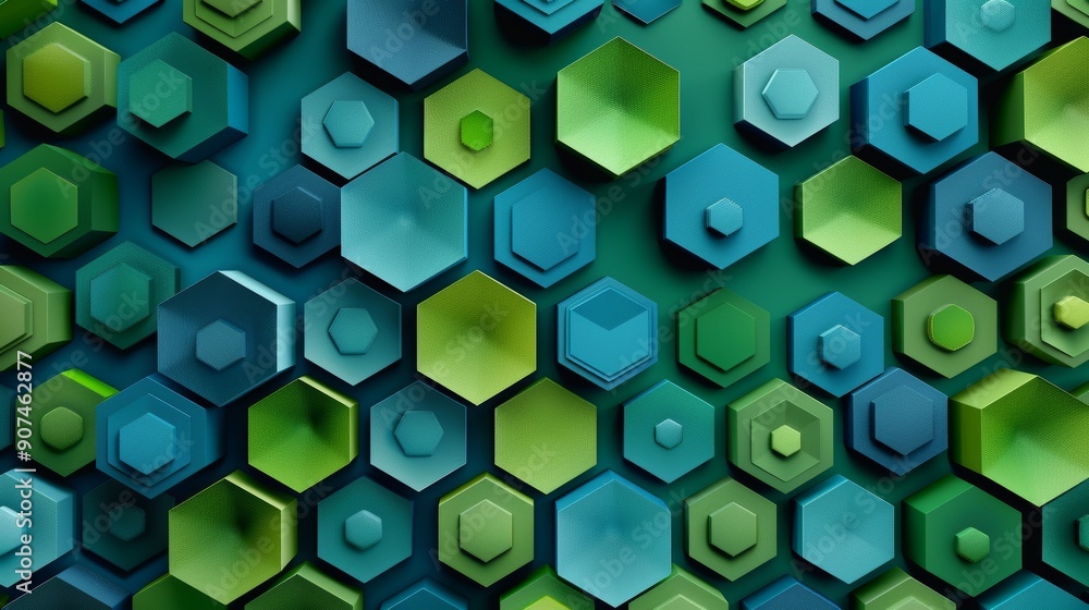 Poster geometric hexagonal pattern vector background for technology and business