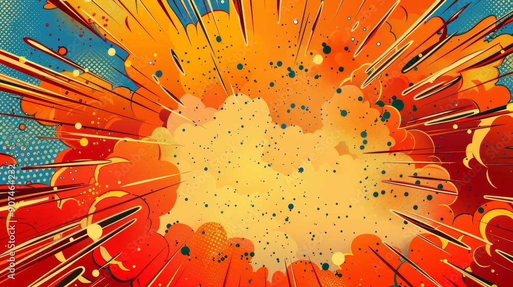 Poster abstract background with space for text, perfect for showcasing your message