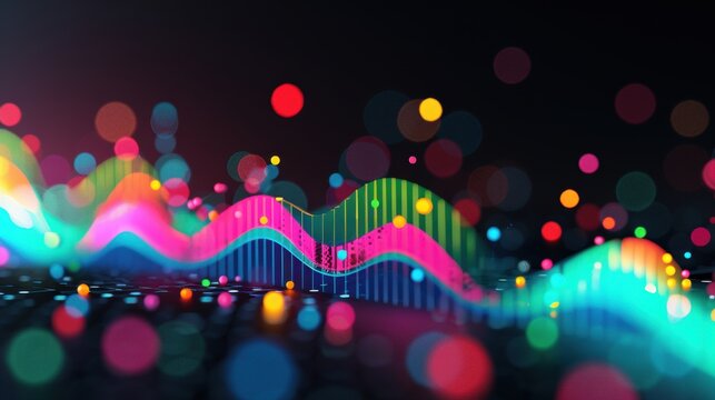 Stunning scatter plot illustration, vibrant data visualization, high-quality vector design, colorful and clear layout, modern infographic style