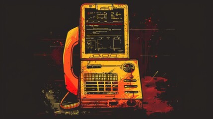 Music poster with vibrant colors and bold typography, perfect for a music event or album cover