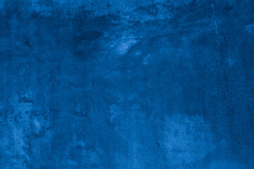 Old wall pattern texture cement blue dark abstract  blue color design are light with black gradient background.