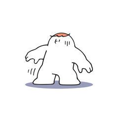 後退りしながら引くヒト