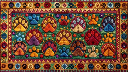 A Tapestry of Paw Prints: A Celebration of Animal Tracks  AI Generated