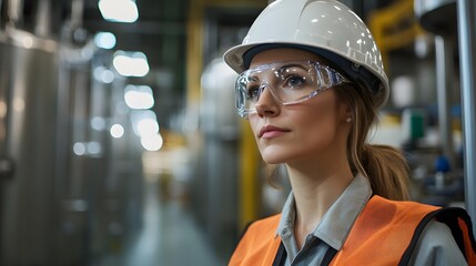 Portrait of a factory safety coordinator ensuring proper handling of hazardous materials