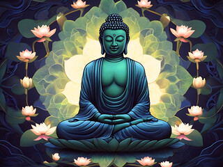 Obraz premium Lord Buddha in a meditative pose