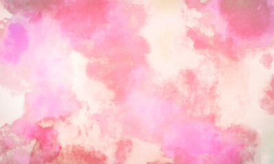 gradient  pink and orange watercolor paint abstract   background