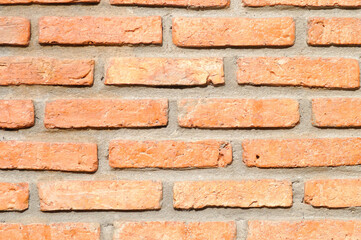 brick wall or brick fence, brick