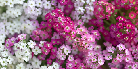 Fototapeta premium Sweet Alyssum flower background