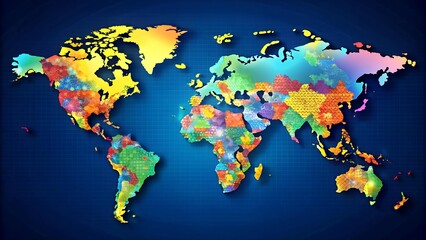 A World of Capitals: A Vibrant Tapestry of Global Cities  AI generated