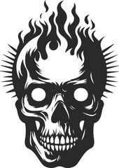 Skull Silhouette Vector.