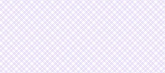 White plaid background with violet diagonal lines