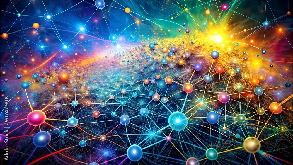 Poster synaptic symphony: a visual representation of ai's interconnectivity ai generated