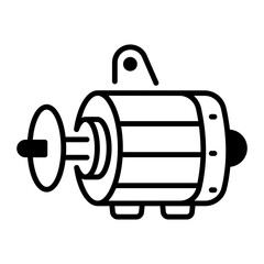 Line style icon of car dynamo 