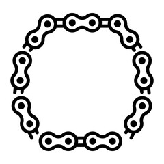 Car chain outline style icon 