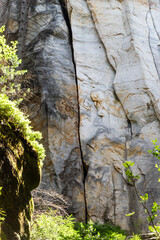 Beautiful limestone rocks in Adrspach, Czech Republic.