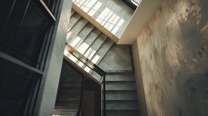 Fototapeta premium stairwell in a modern building