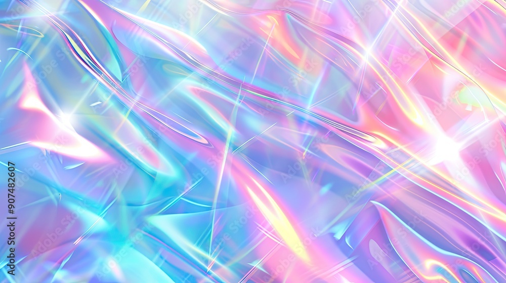 Poster abstract background. spectrum holographic backdrop with gradient mesh