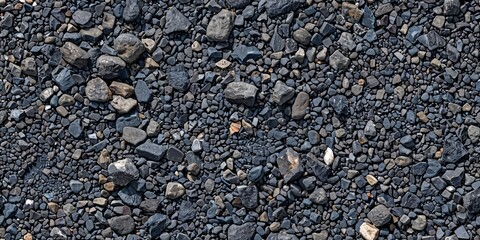 A sleek charcoal paved texture with tiny stones for road use.