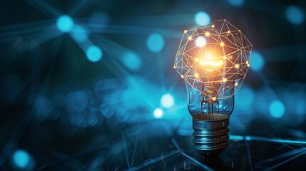 Innovative high-tech business background featuring futuristic technology elements and digital interface design for modern corporate solutions and advanced professional applications