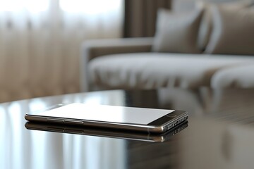 Smartphone on a Glass Table