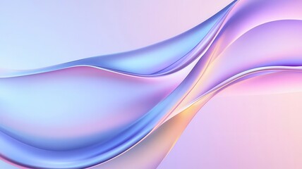 Fototapeta premium A stunning abstract pattern featuring smooth waves in soft pastel colors, perfect for backgrounds and creative projects.