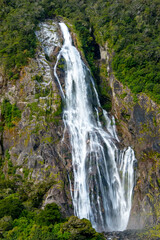 Bowen Falls in Milford Sound - New Zealand