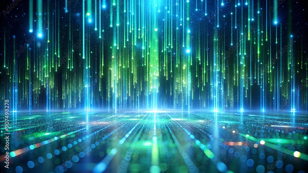 Poster digital matrix: a tapestry of holographic data streams generative ai