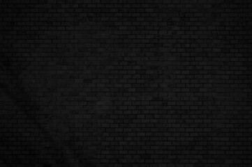 Dark black ceramic brick wall and floor tiles mosaic background in bathroom. Design pattern geometric with grid wallpaper texture decoration pool. Simple seamless abstract surface grunge.