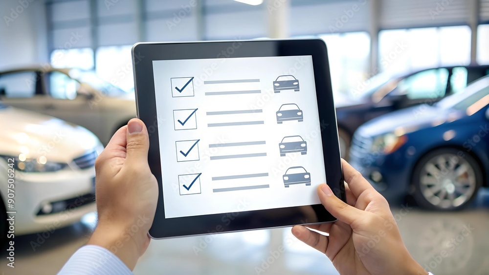 Poster streamlined auto service: a digital checklist for efficient repairs generative ai