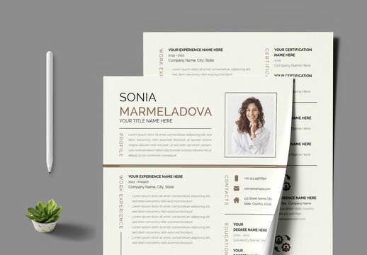 Creative Resume Layout