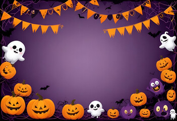 Halloween party border