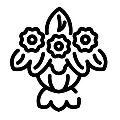 bouquet Line Icon