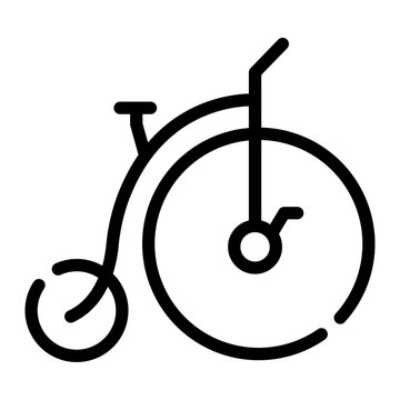 recommend clip art: unicycle Line Icon