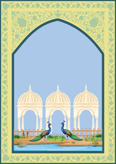 A beautiful composed seamless floral design pattern for digital print