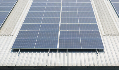 Fototapeta premium Solar rooftop system pattern background.
