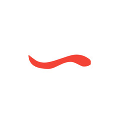 red swoosh vector element