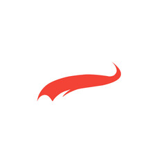 Obraz premium red swoosh vector element