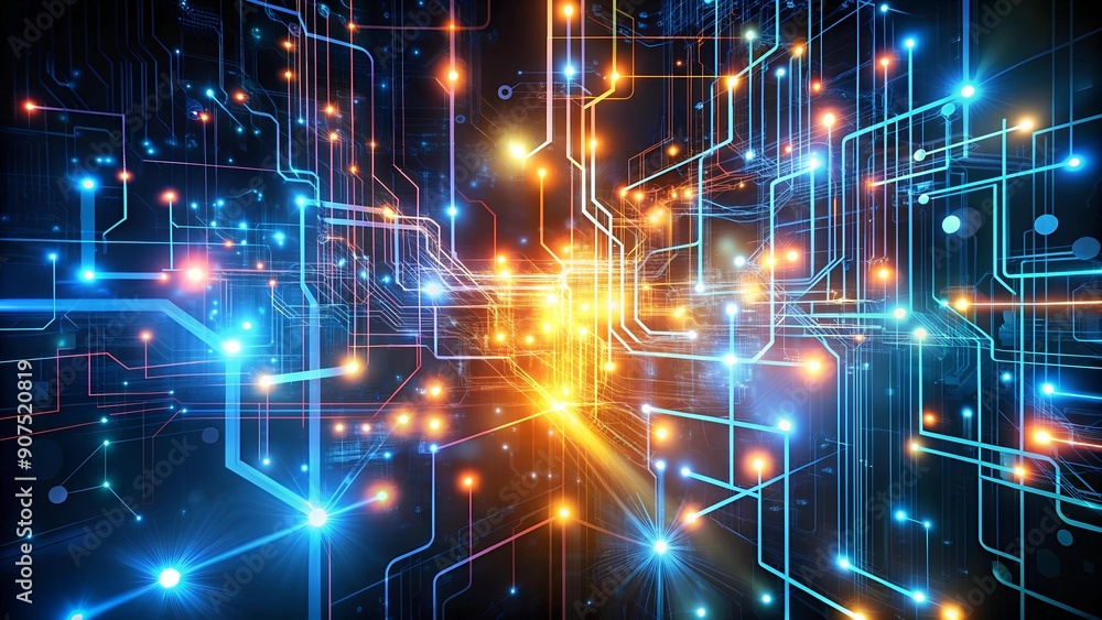Poster intertwined circuits: a symphony of digital connectivity generative ai