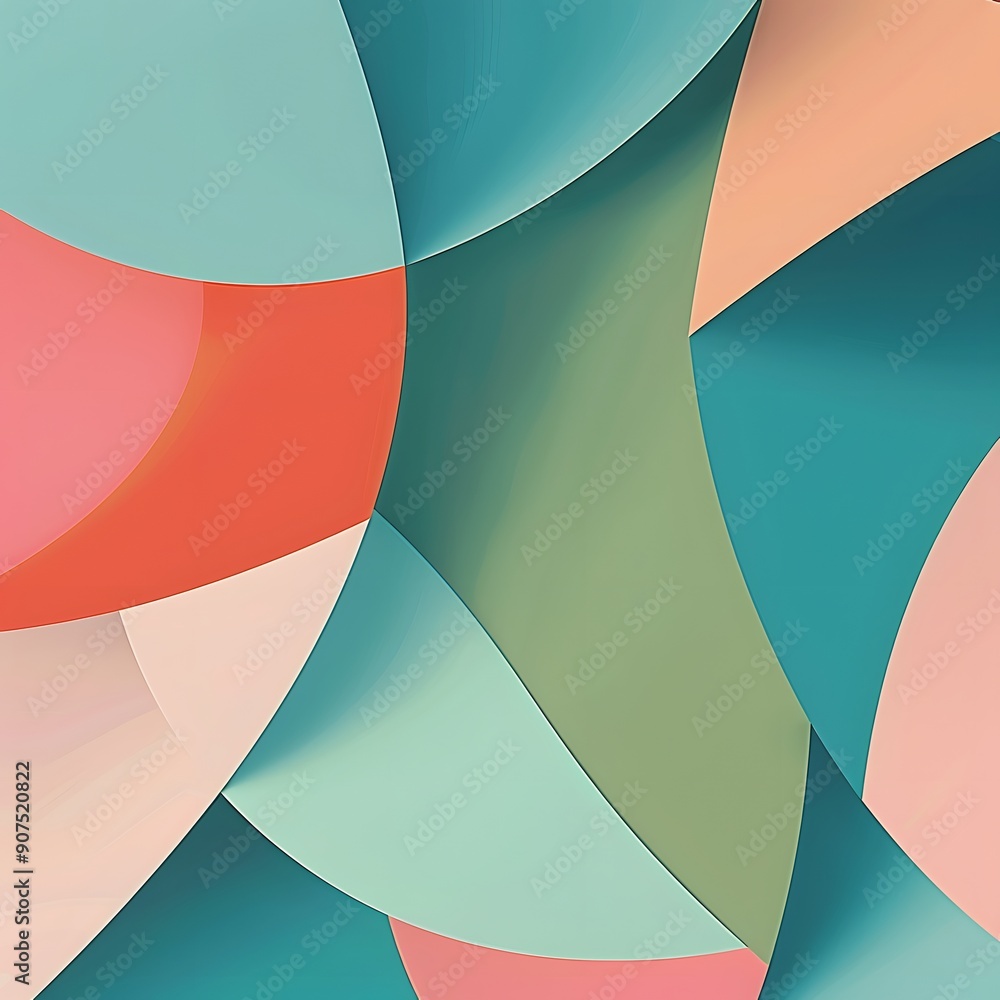 Poster abstract colorful geometric shapes design. abstract background with geometric shapes in vibrant colo