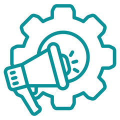 Obraz premium Marketing Automation Icon Element For Design