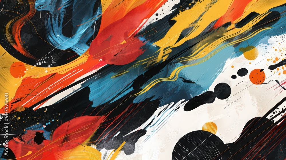 Poster add a touch of sophistication with abstract illustrations that blend fine art with modern design.