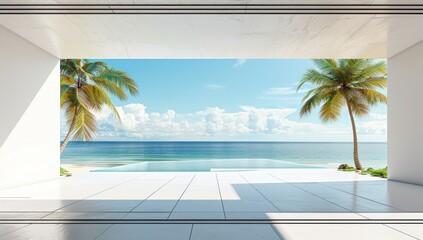 Modern Minimalist Beach House View