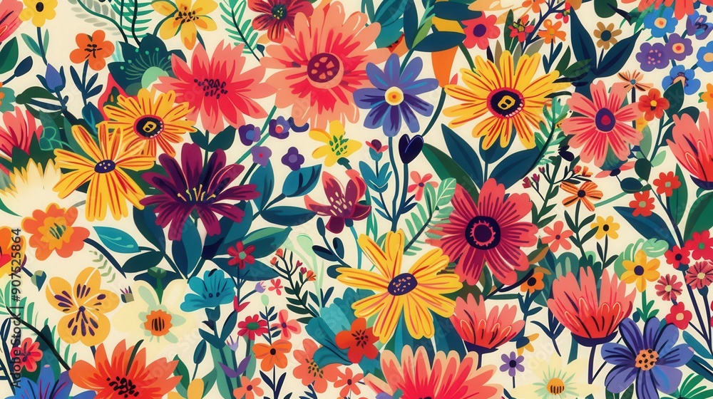 Aufkleber add a touch of whimsy with floral vectors that feature playful patterns and vibrant colors.