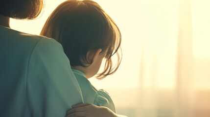 The pediatrician showing the child medical instruments like a stethoscope or otoscope, making the examination educational and engaging